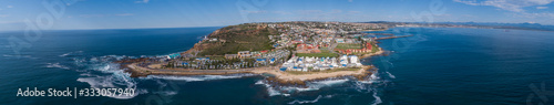 Panoramic views of the stunning holiday town of Mosselbay in the Garden Route of South Africa