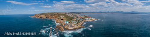 Panoramic views of the stunning holiday town of Mosselbay in the Garden Route of South Africa photo