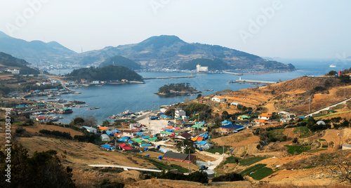 Fishing Village View Photographs in the Sunny Day © yurim