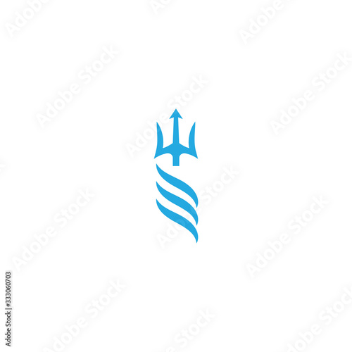Trident Logo Template vector icon