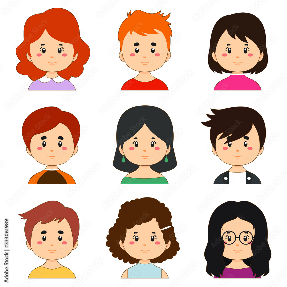 Colorful Collection With Great Variety Avatars Colorful Collection With Great Variety Avatars