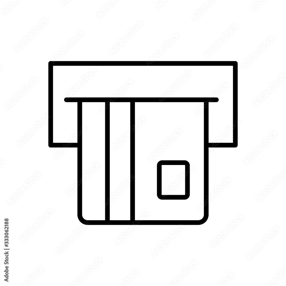Isolated money credit card line style icon vector design Isolated money credit card line style icon vector design
