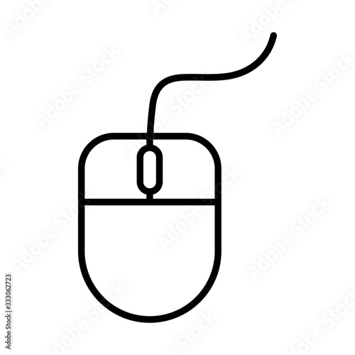 mouse hardware line style icon