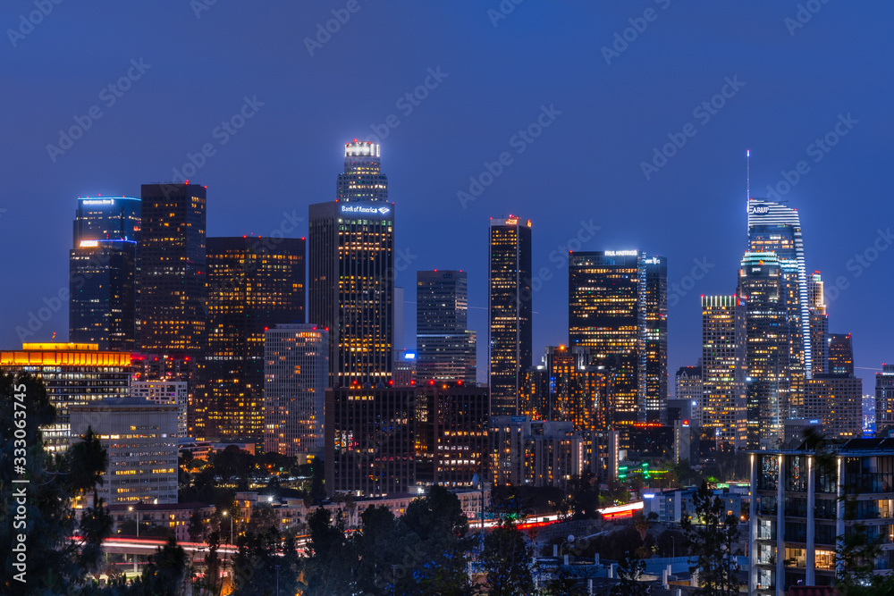 Downtown Los Angeles at Dusk