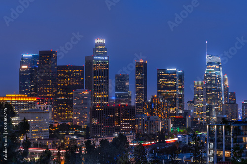 Downtown Los Angeles at Dusk