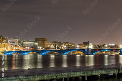 Boston City on a Spring Nigth