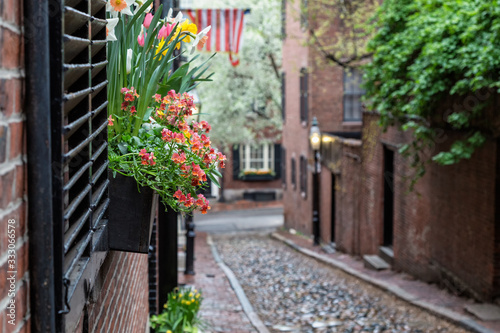 A Spring Afternoon on Beacon Hill, Boston