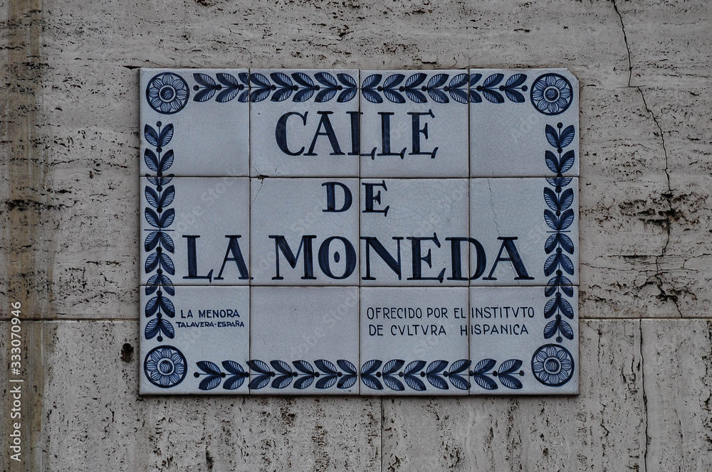 Obraz premium Calle de la moneda, Bogota