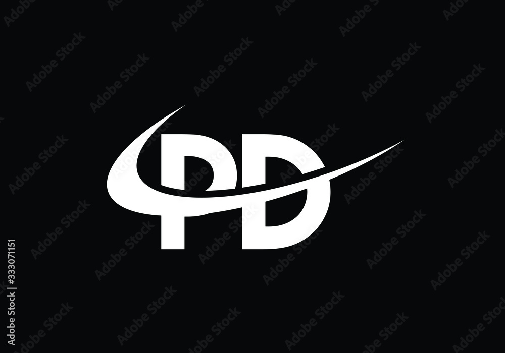 P D, PD Initial Letter Logo design vector template, Graphic Alphabet Symbol for Corporate Business Identity