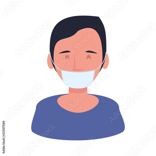 person with mouth cap character