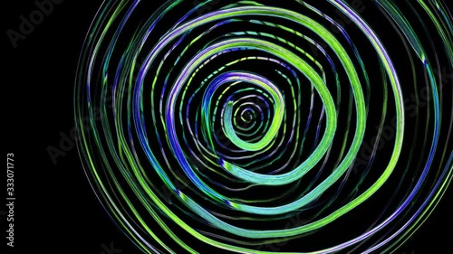 3D animation chromatic sphere