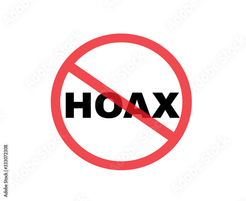 dO NOT Hoax sign, Sign symbol backgruund, vector illustration. 