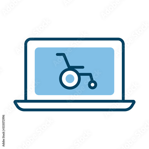 laptop with wheelchair health online half line style