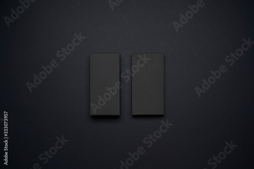 Two black boxes mockup