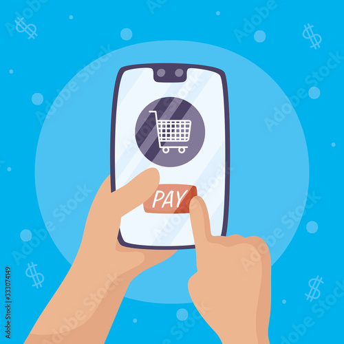 Payments online technology with smartphone