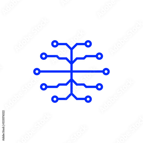 Fotografie Brain icon. Vector stock illustration