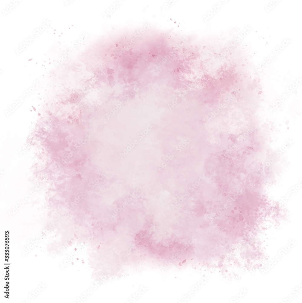 abstract pink watercolor background with splashes