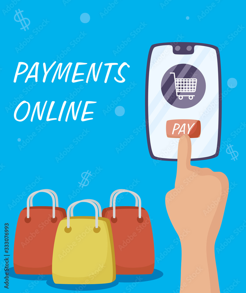 Payments online technology with smartphone