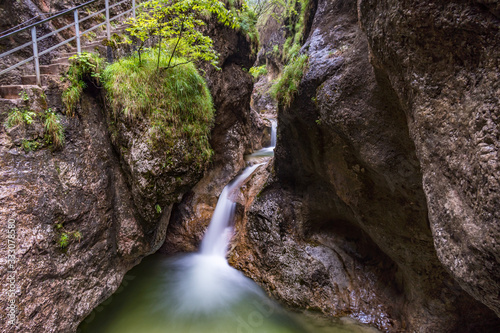 Almbachklamm and marble ball mill near Marktschellenberg