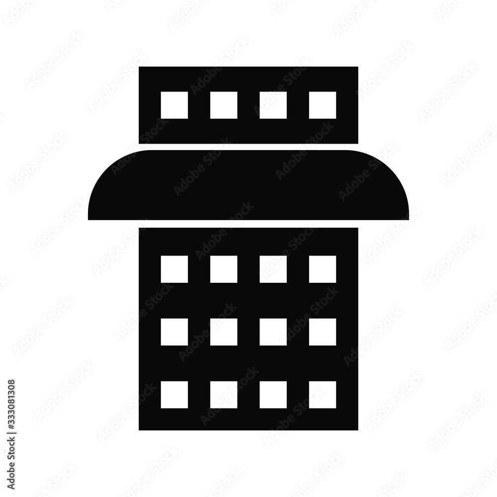 Mall icon vector , template logo design emblem isolated illustration , concept store city , outline solid background white Mall icon vector , template logo design emblem isolated illustration , concept store city , outline solid background white