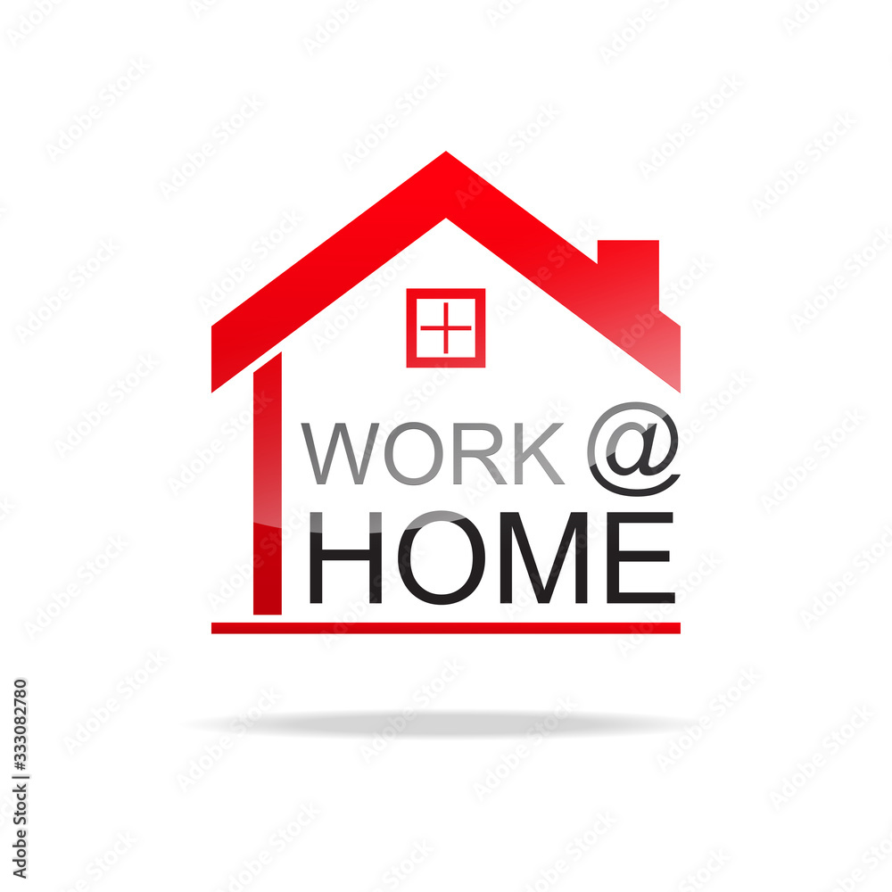 Work from home concept vector illustration, Work from home concept vector illustration,