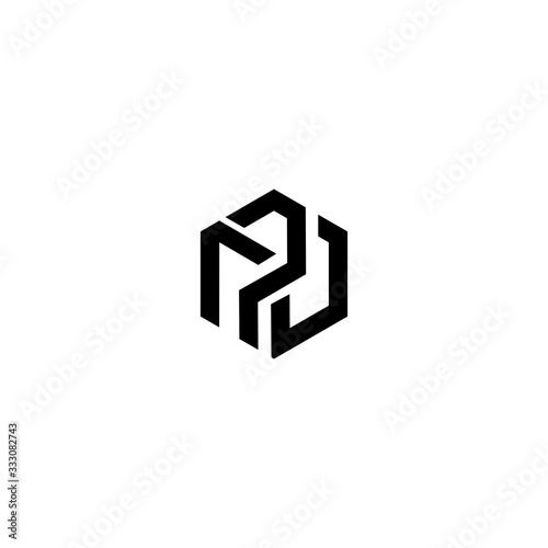 NP PN Letter Logo Design Vector Template