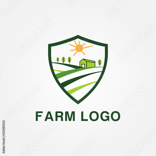 agriculture Farm logo icon design vector template