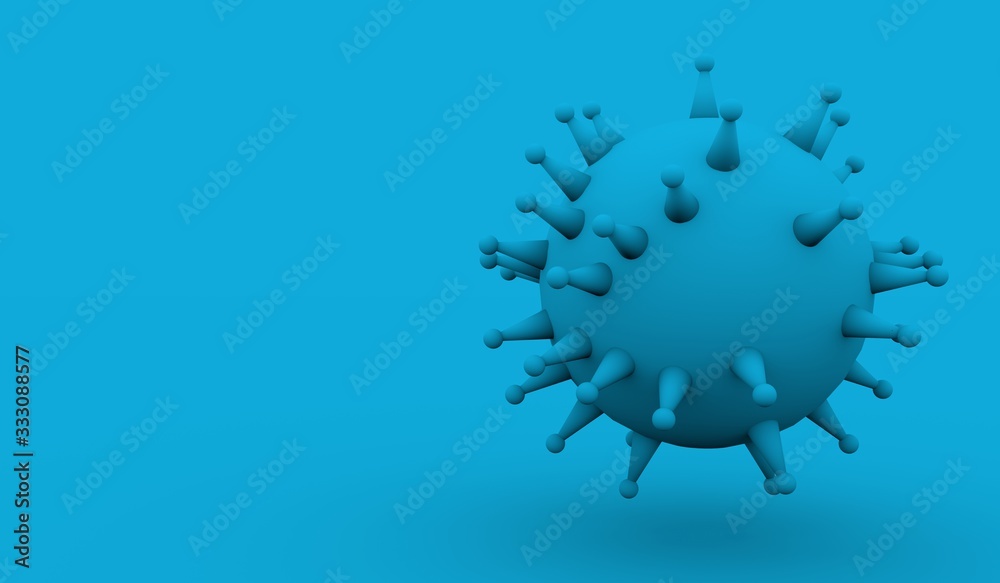 Virus abstract illustration. Medicine research relative background. 3D rendering Virus abstract illustration. Medicine research relative background. 3D rendering
