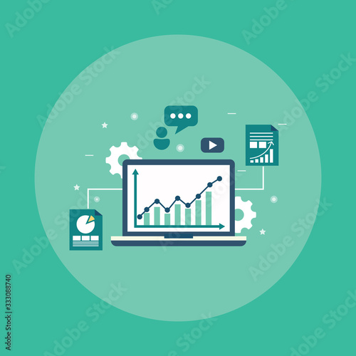 Statistics and data analysis concept