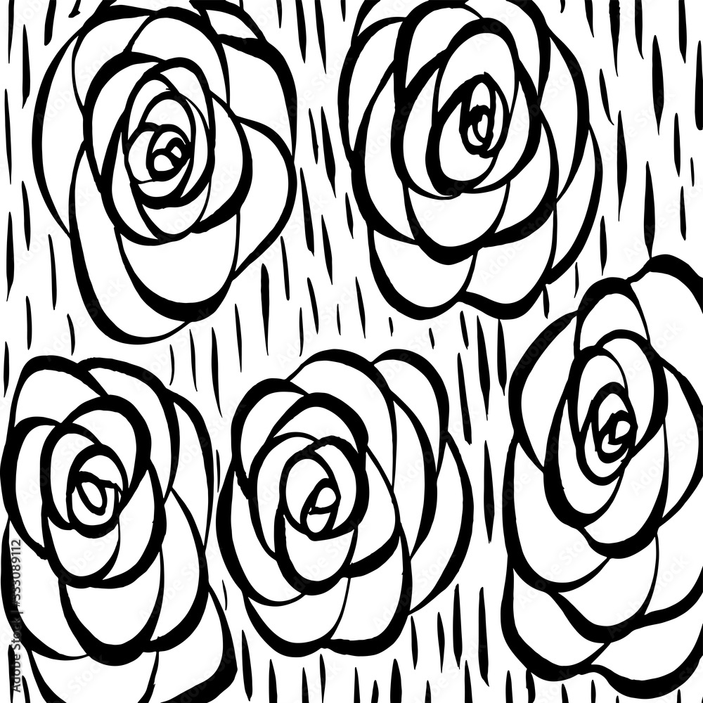 Brush abstract pattern. Grunge texture. Background. White and black vector. Brush abstract pattern. Grunge texture. Background. White and black vector.