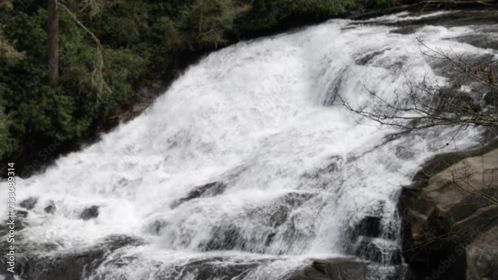 Medium Shot Triple Falls in DuPont State Forest Medium Shot Triple Falls in DuPont State Forest