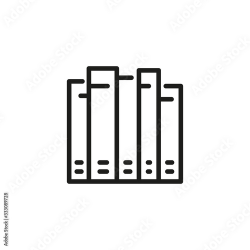 Simple book line icon.