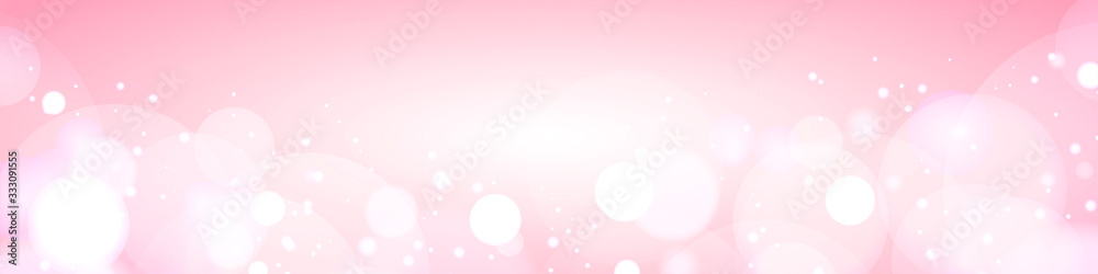 桜 春 背景素材 ピンク 舞う 花吹雪 玉ボケ バナー ヘッダー 広告 パンフレット Stock ベクター Adobe Stock