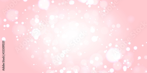 桜　春　背景素材　ピンク　舞う　花吹雪　玉ボケ　バナー　ヘッダー　広告　パンフレット