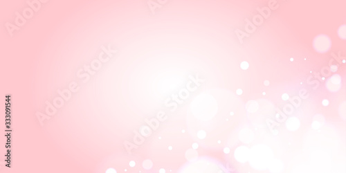 桜　春　背景素材　ピンク　舞う　花吹雪　玉ボケ　バナー　ヘッダー　広告　パンフレット