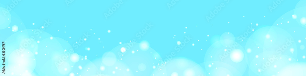 マスター2背景素材：玉ボケ　海　水　背景　ゴージャス　青色　クリスマス　雪　冬　水しぶき　波　キラキラ