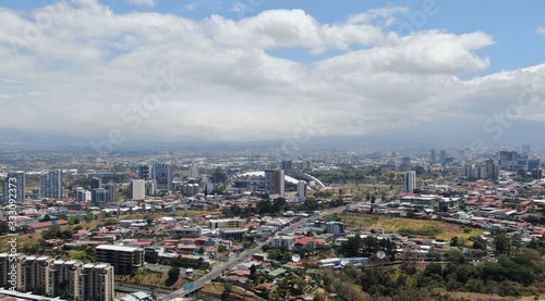 Aerial view of La Sabana park and San Jose, Costa Rica from the West © WildPhotography.com
