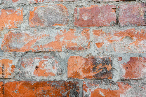 red brick wall texture grunge background