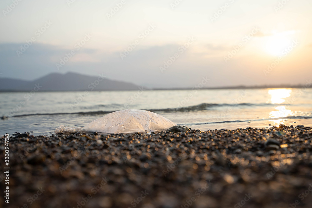 Backgrounds Textures Wave Water flow garbage plastic In the river Reflection Light from Sunset Backgrounds Textures Wave Water flow garbage plastic In the river Reflection Light from Sunset