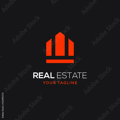 real estate logo modern design template 