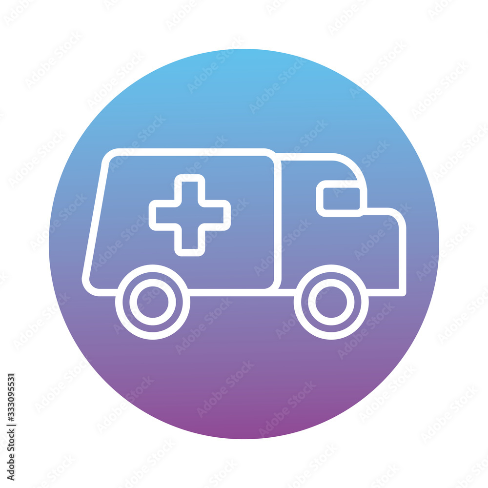 ambulance car block style icon ambulance car block style icon
