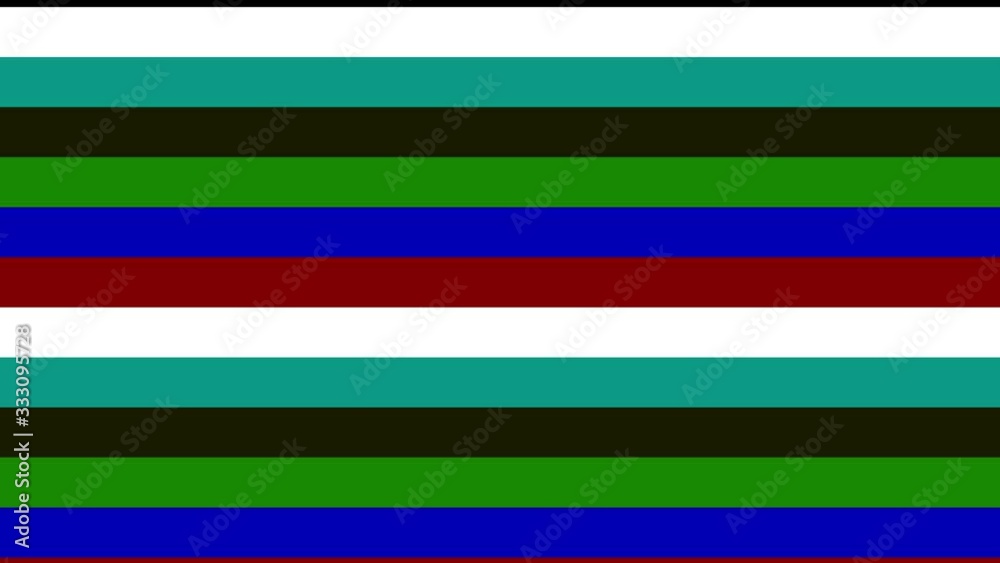 4k animation of rows of red colored stripes moving in a random pattern to form a repeatable animation.