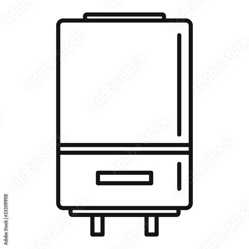 Boiler technology icon. Outline boiler technology vector icon for web design isolated on white background