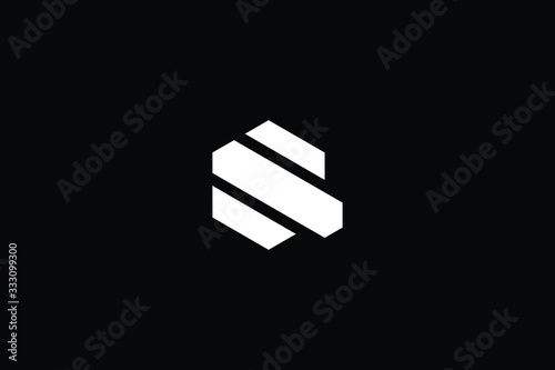 Minimal elegant monogram art logo. Outstanding professional trendy awesome artistic Q QE EQ initial based Alphabet icon logo. Premium Business logo White color on black background