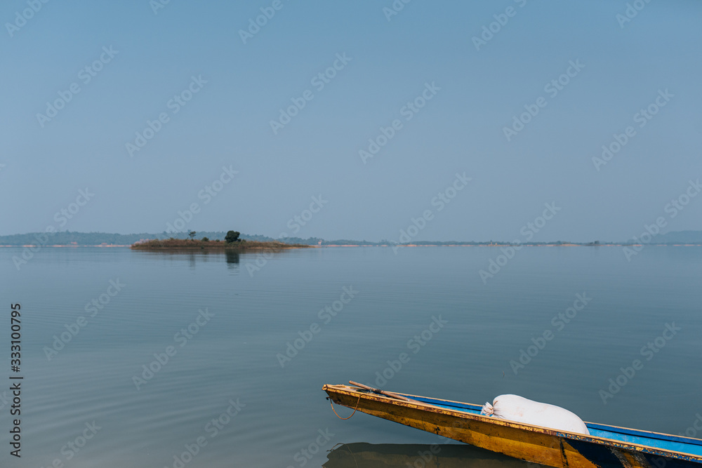 Fototapeta premium canoe on the lake