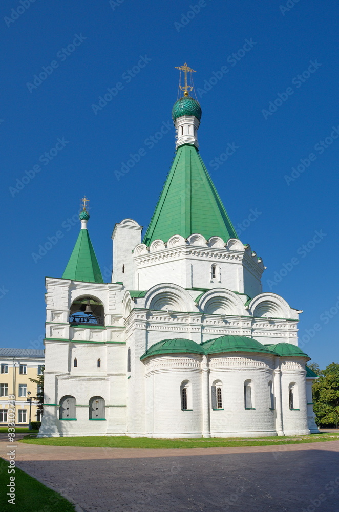 Nizhny Novgorod, Russia - August 19, 2018: Cathedral of the Archangel Michael in Nizhny Novgorod Kremlin
