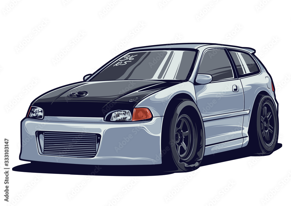 Fototapeta premium car artwork collection