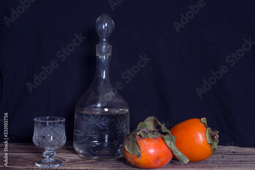 a naturmort fruit and drink photo