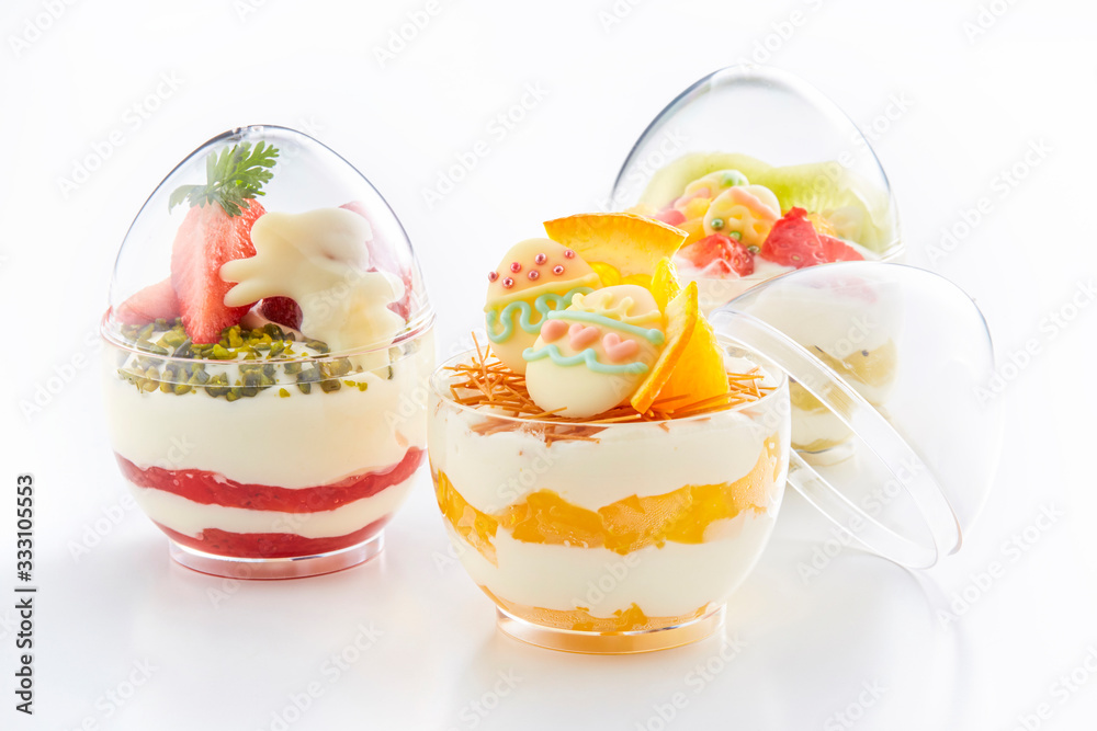 イースターエッグスイーツ-卵型ミニケーキ イースターエッグスイーツ-卵型ミニケーキ