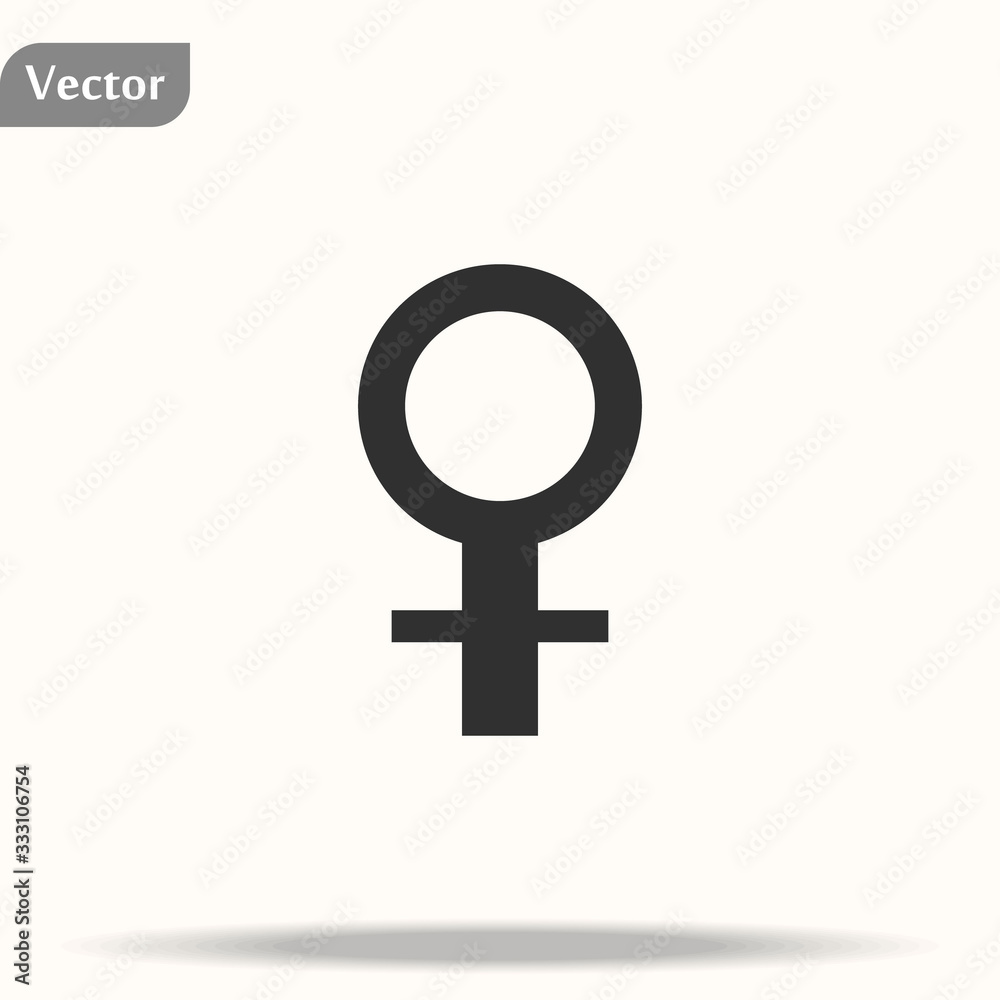 Gender symbol. Venus symbol. The symbol for a female organism or woman. Vector Format. Gender symbol. Venus symbol. The symbol for a female organism or woman. Vector Format.